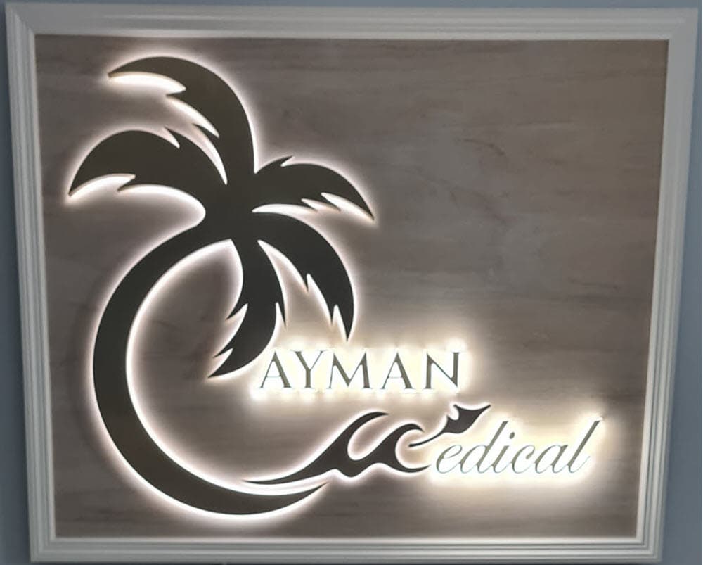 Private changing room at Cayman Medical