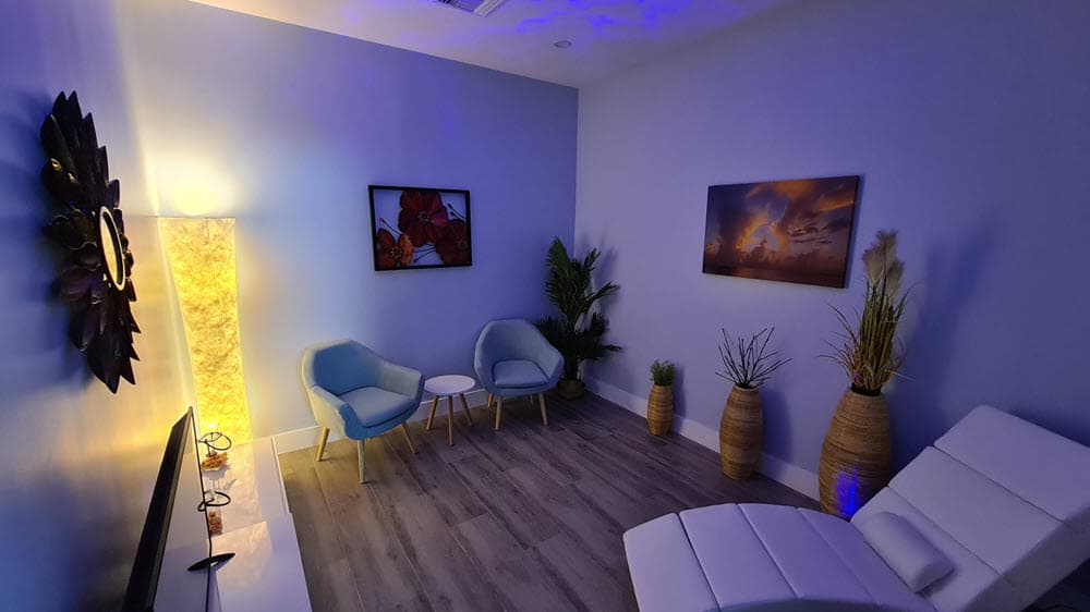 Private changing area at Cayman Medical