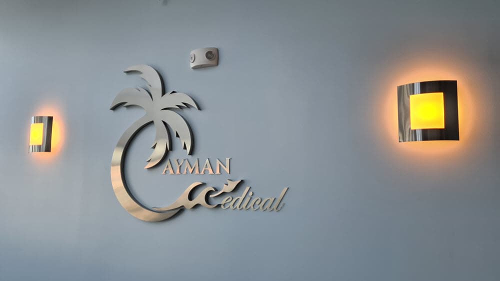 Lobby view inside Cayman Medical