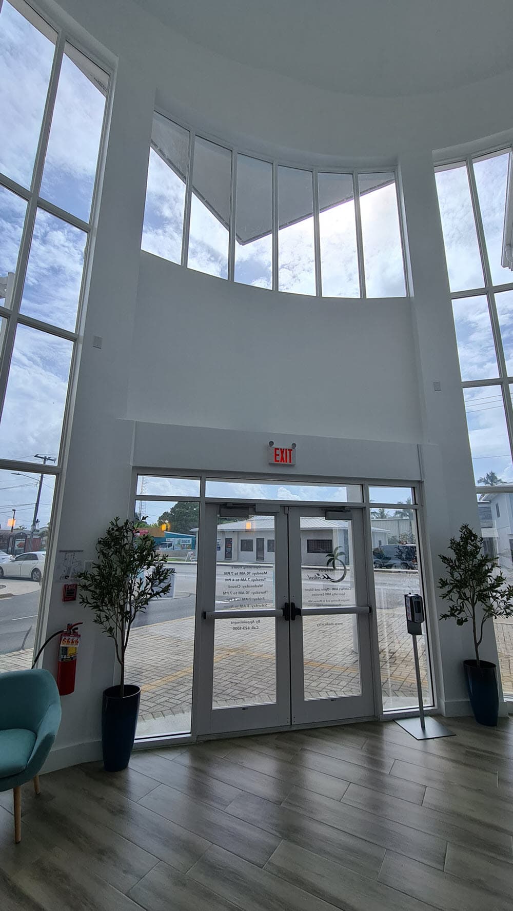 Hallway inside Cayman Medical clinic