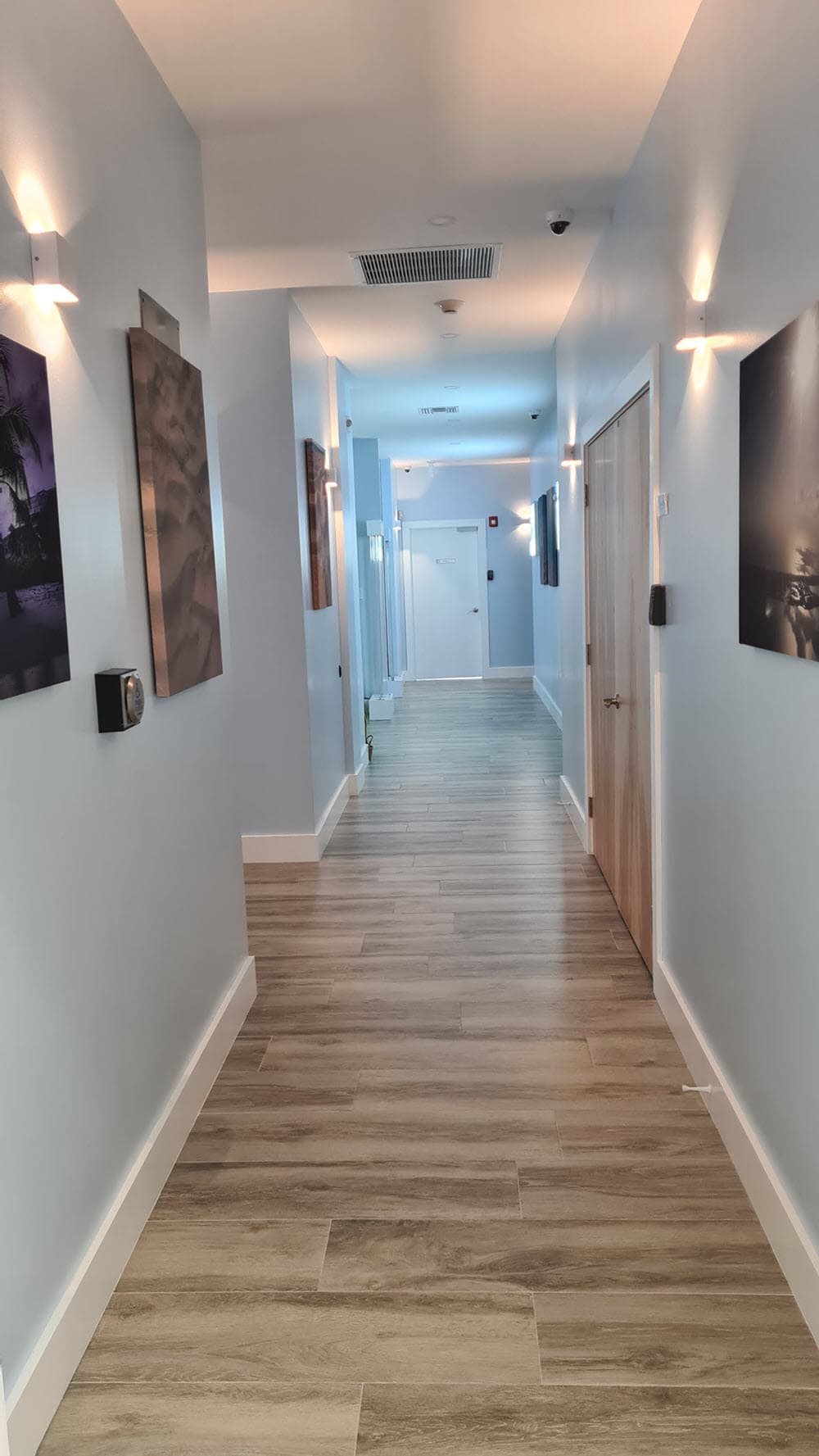 Corridor inside Cayman Medical