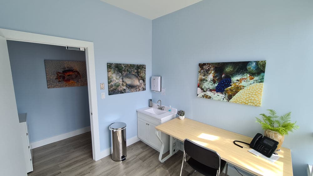 Relaxation lounge at Cayman Medical