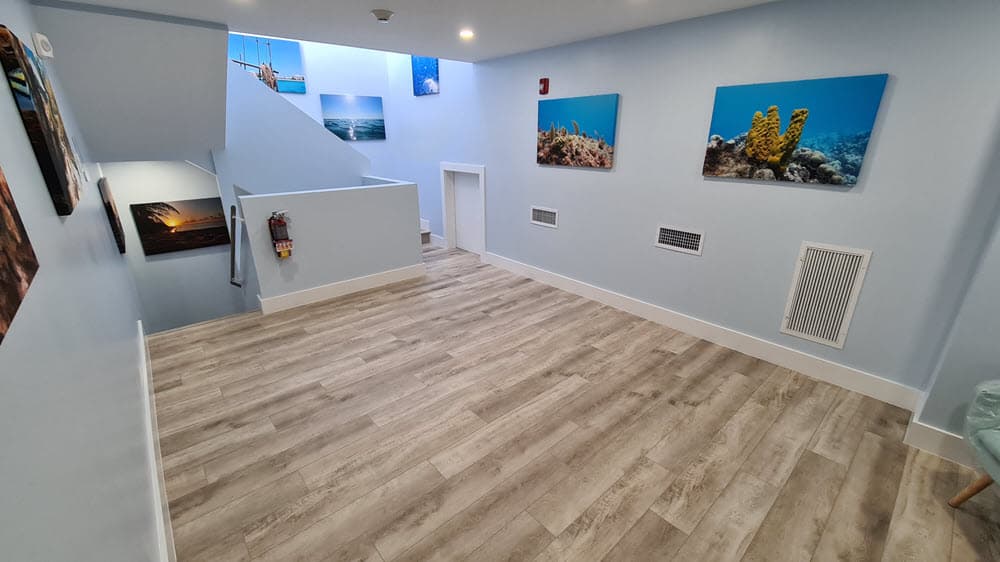 Lounge seating arrangement at Cayman Medical