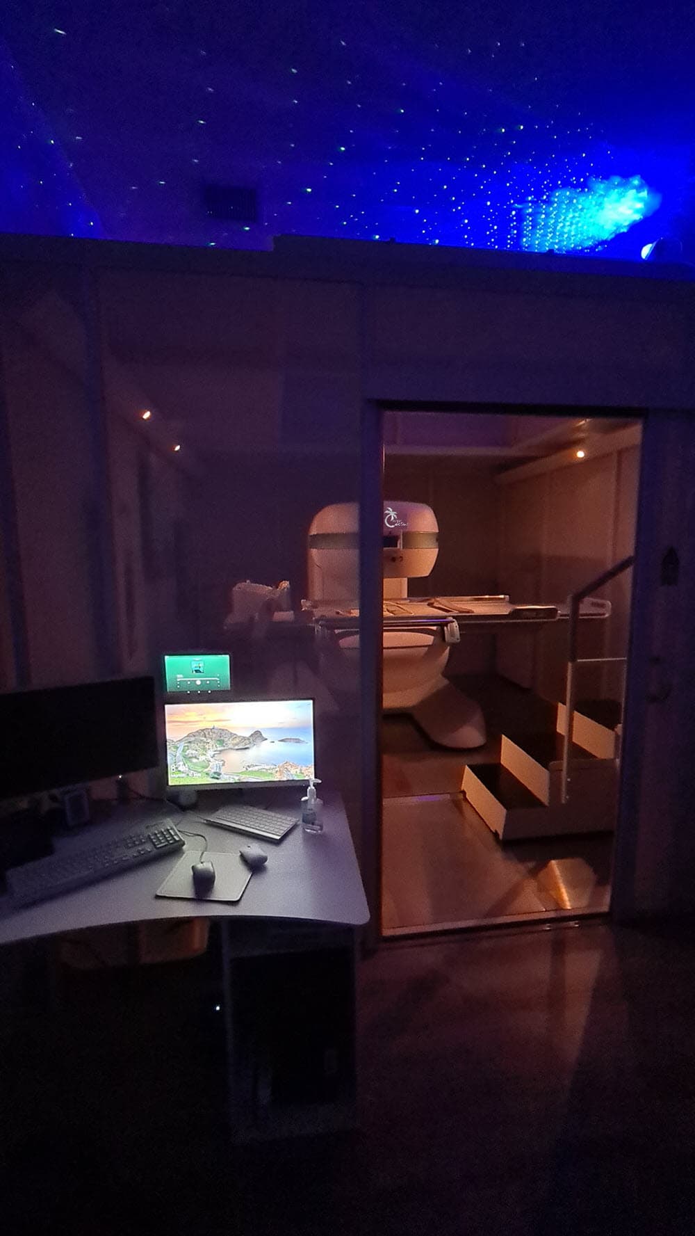 MRI suite interior view at Cayman Medical
