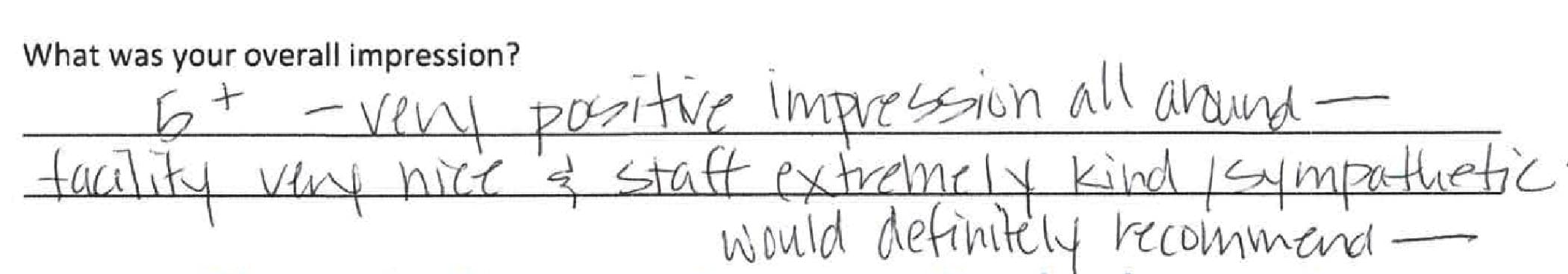 Handwritten Cayman Medical patient review 1 of 15