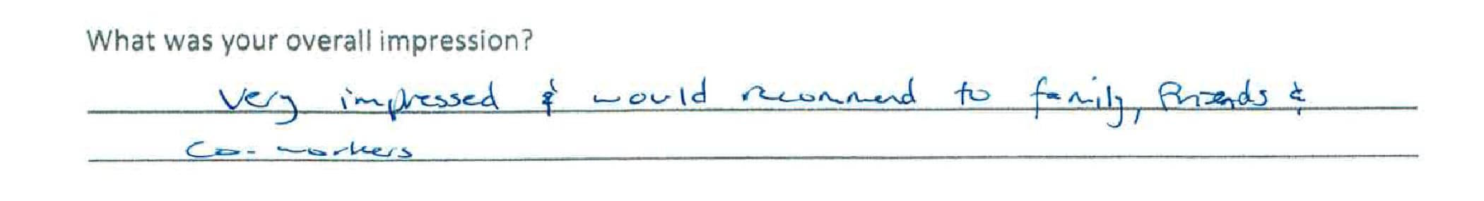 Handwritten Cayman Medical patient review 12 of 15
