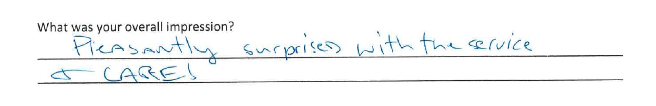 Handwritten Cayman Medical patient review 13 of 15