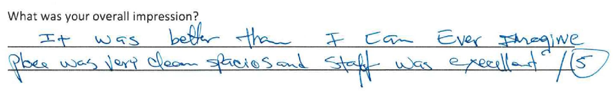 Handwritten Cayman Medical patient review 2 of 15