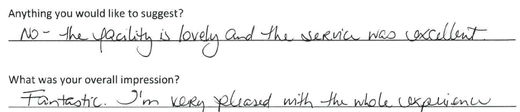Handwritten Cayman Medical patient review 3 of 15