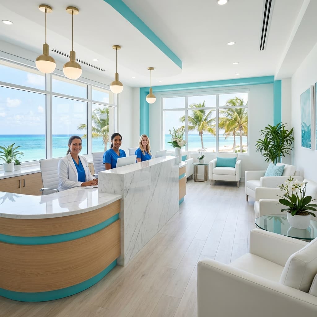 Cayman Medical reception and clinic interior in George Town